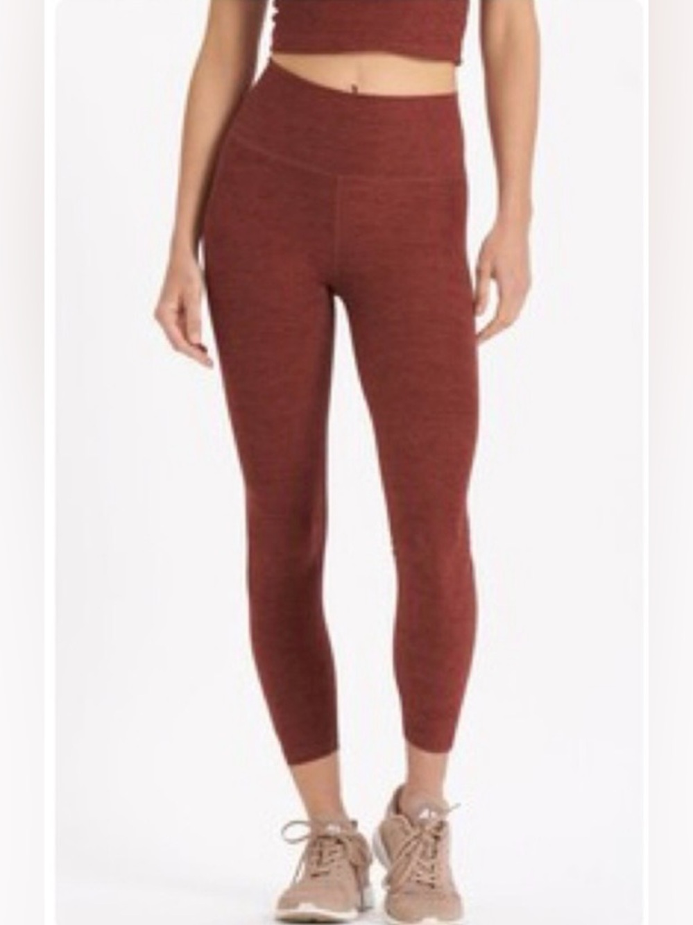 Vuori Clean Elevation Leggings Brick Heather S Athleisure Work Out Yoga Sports